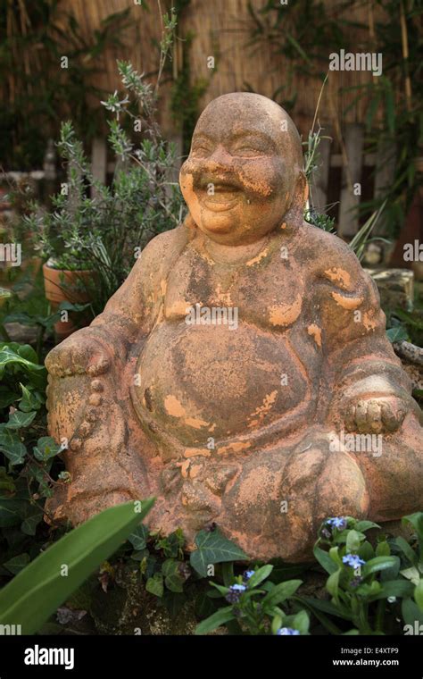 Terracotta Buddha Statue Stock Photo Alamy