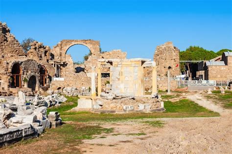 Premium Photo | Tyche Temple in Side ancient city