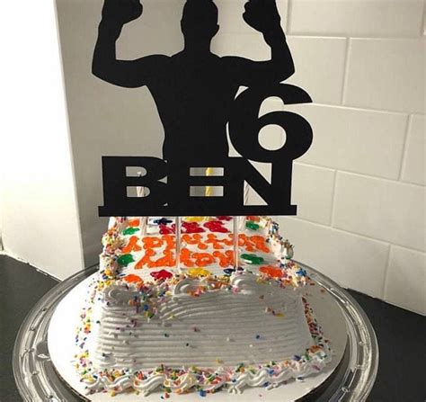 Boxing Cake Topper Boxer Cake Topper Boxer Birthday Cake Etsy