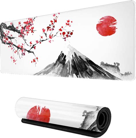 Amazon Japanese Cherry Blossom Gaming Mouse Pad XL Extended