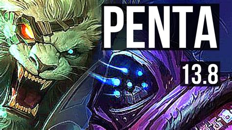 RENGAR Vs JAX TOP Penta Legendary 1 1M Mastery 500 Games 17 4