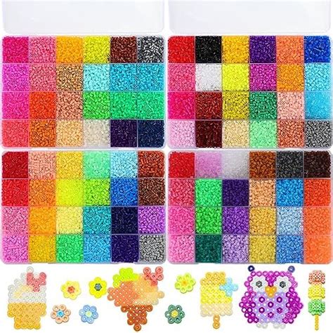 39000 Pcs Fuse Beads Kit For Craft Making 72 Colors 26mm Iron Beads Set For Aduld