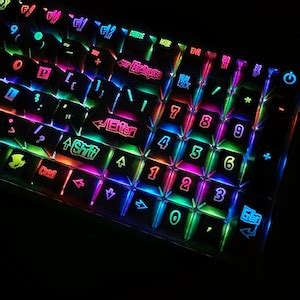 Custom P5 Anime Theme Backlit Keycap Set Full Size 104 Keys Etsy