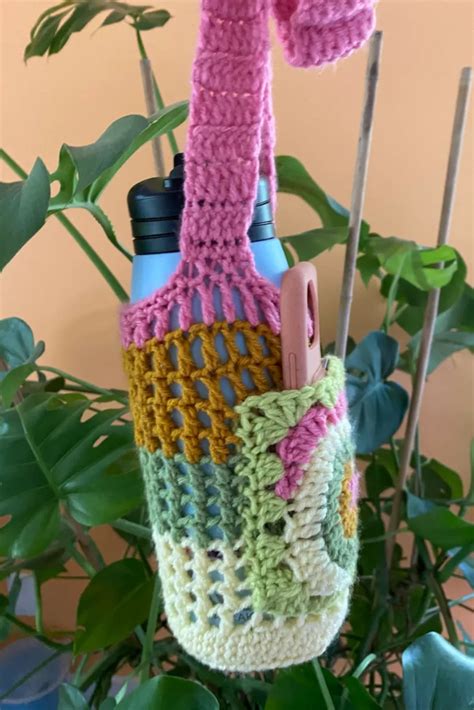 Crochet Patterns For Water Bottle Holders For On The Go