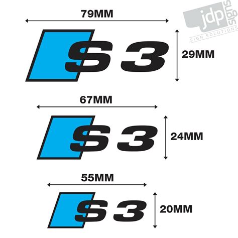 Audi S3 Quality Brake Caliper Decals Stickers Black And Cyan 3 Sizes 6 Decals Ebay