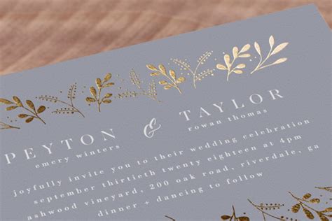 Adorn Foil Pressed Wedding Invitations By Angela Thompson Minted