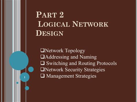 Part 2 Logical Network Design