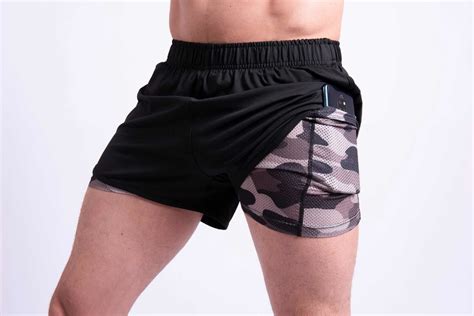 Gym Short Con Licra Deportiva 2 En 1 Hombre Correr Ejercicio Mercado