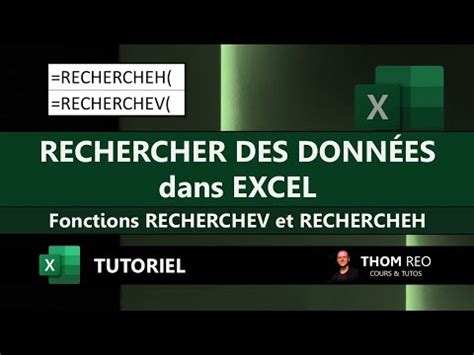 Les Fonctions Recherchev Et Rechercheh Avec Excel Tuto Et Exemples