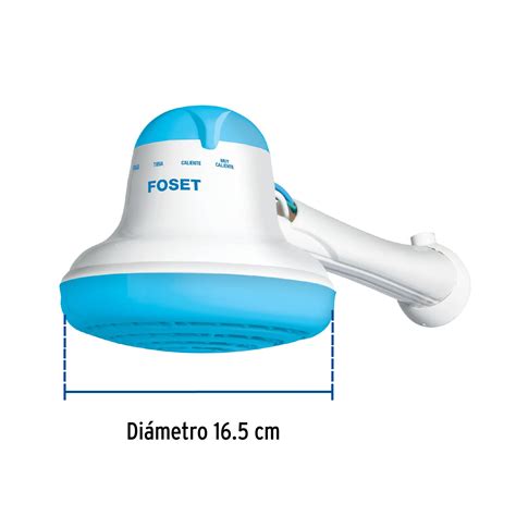 Regadera El Ctrica De Temperaturas Azul Foset