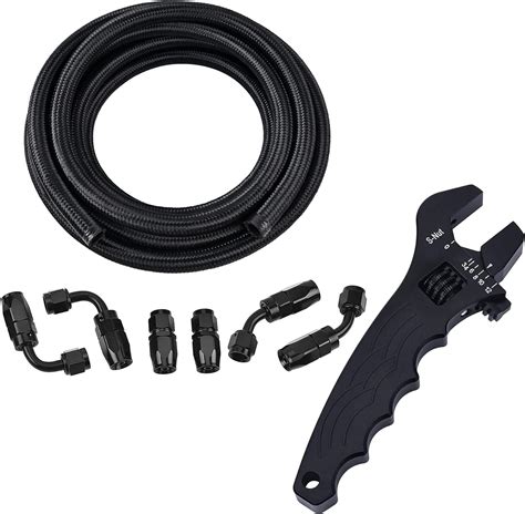 Amazon Evil Energy An Nylon Braided Cpe Fuel Hose Ft Kit Black