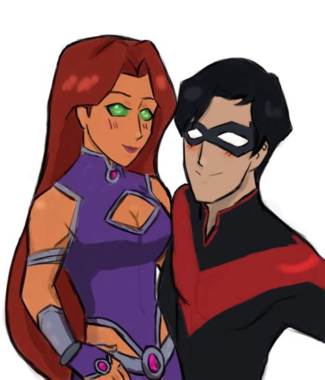 Starfire And Nightwing By Thesonofsatan On Deviantart