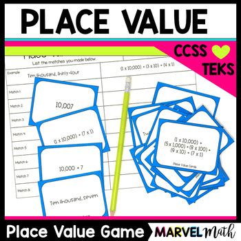 Place Value Game Expanded Notation Standard Form Word Form Expanded