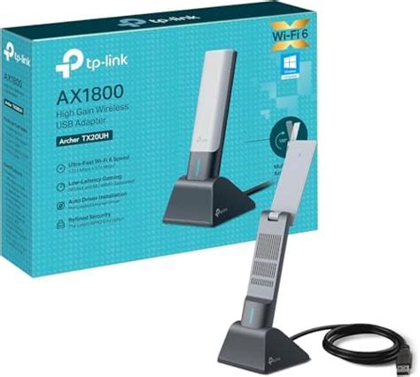 Tp Link Wi Fi 6 Ax1800 High Gain Dual Band Wireless Usb Adapter Wi Fi