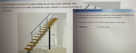 Solved En La Imagen Se Muestra La Escalera Flotante De Una Casa