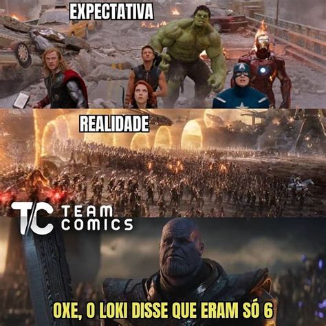 Team Comics no Instagram Pô Thanao tu tem que parar de arrumar essas