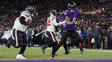 Ravens Dominate Texans Lamar Jackson Leads Baltimore To Afc