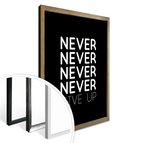 Poster Never give up | wall-art.com