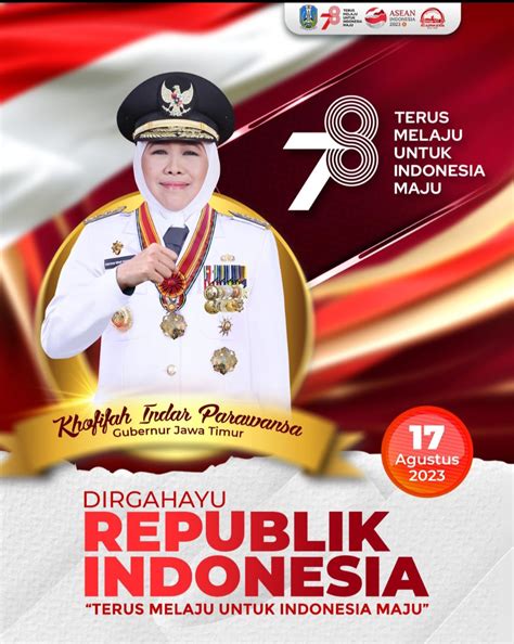 gubernur jatim mengucapkan dirgahayu republik indonesia petisico