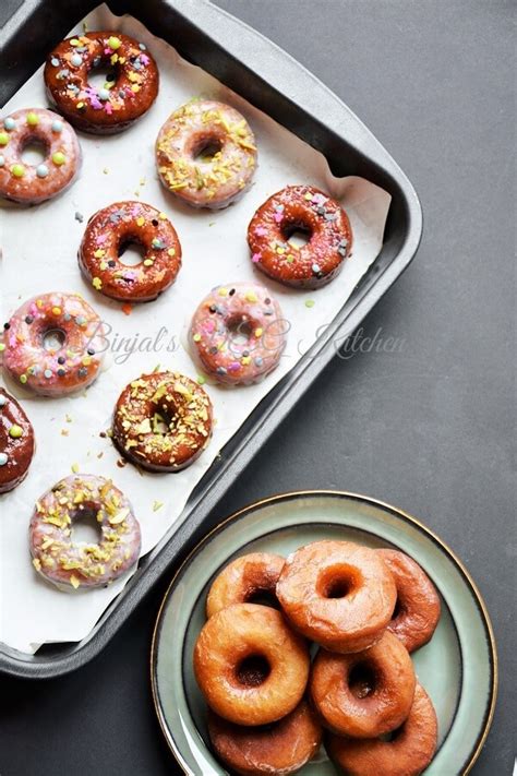 Homemade Eggless Donuts Or Doughnuts Binjal S Veg Kitchen