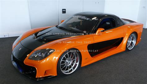 Mazda Rx Fast And Furious Movie Modified Fast And Furious Orange