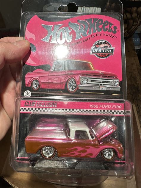 1962 Ford F100 Hot Wheels Collectors Rlc Exclusive Pink Edition On