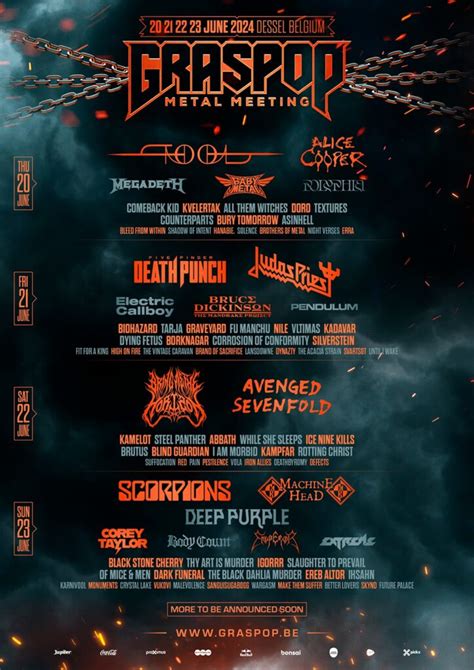 Graspop Metal Meeting Adds 84 Bands To 2024 Lineup