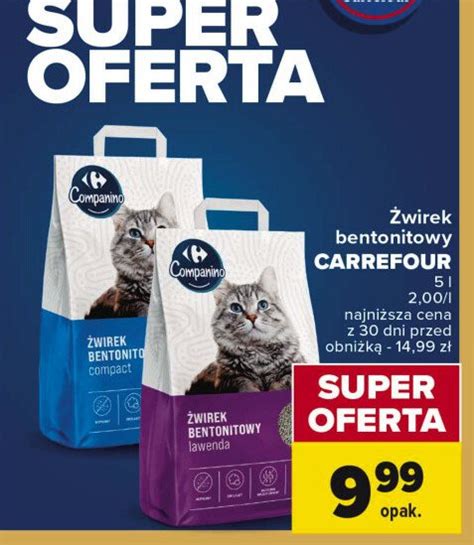 Wirek Dla Kota Bentonitowy Carrefour Companino Cena Promocje