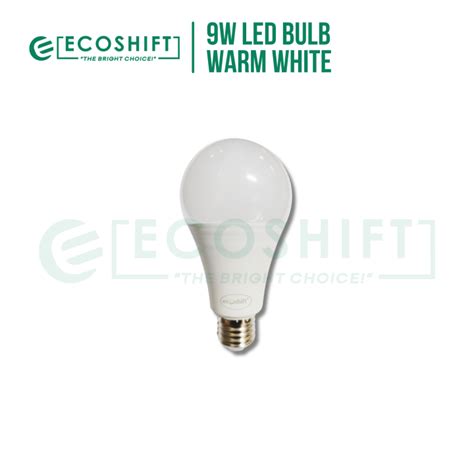 Ecoshift 9w E27 Holder Warm White Led Bulb Lazada Ph