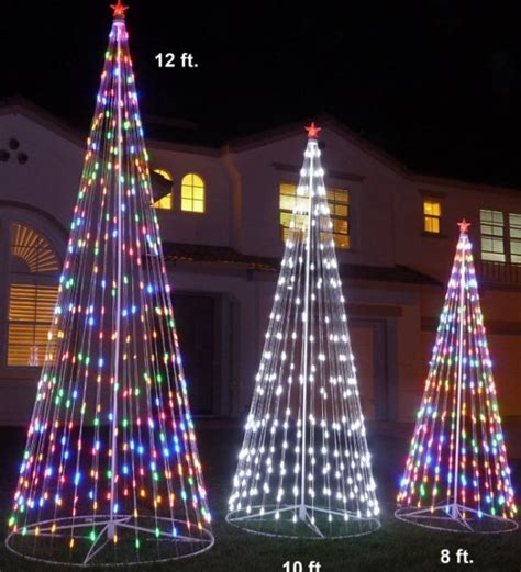 Prelit Artificial Christmas Led Outdoor Cone Tree