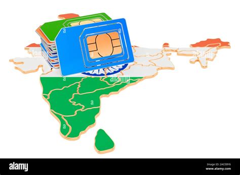 Sim Cards On The Indian Map Mobile Communications Roaming In India