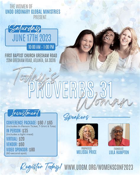 3rd Annual Women's Conference | June 17, 2023 | Register TODAY