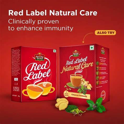 Black Brooke Bond Red Label Tea Form Powder Packaging Size 500g At