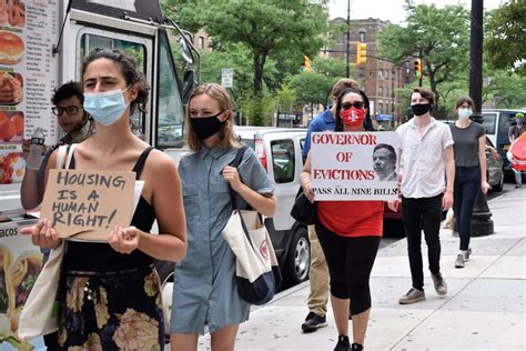 ‘housing Is A Right Tenants Hold Protest Calling For Eviction Courts