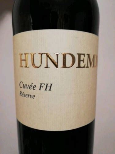 Hundemer Cuv E Fh Reserve Vivino Us