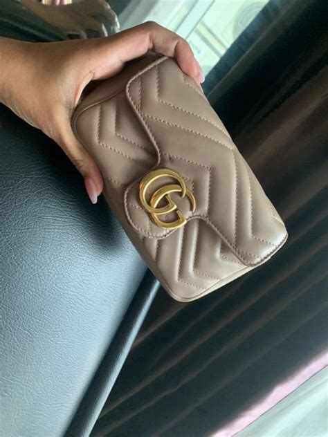 Gucci Super Mini Nude Ghw Bag And Db Barang Mewah Tas Dompet