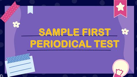 Sample First Periodical Test In English Grade 3 Youtube