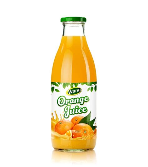 Oem Orange Juice Drink In 300ml Glass Bottled Wana Beverage