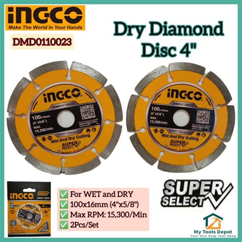 Ingco Dry Diamond Disc Super Select Pcs Set Dmd Lazada Ph