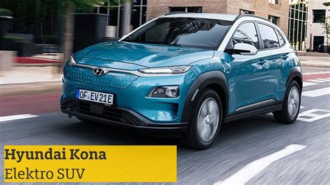 Hyundai Kona Elektro SUV Testfahrt Daten Preise ADAC 2018 YouTube