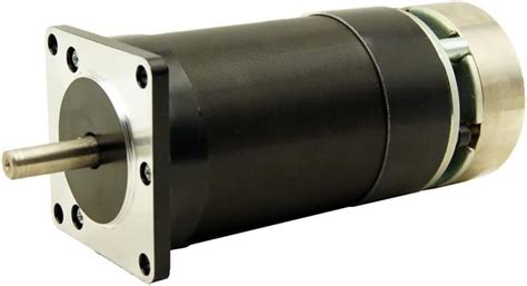 Square Flange Mm W Brushless Dc Motor With Brake Round Body V