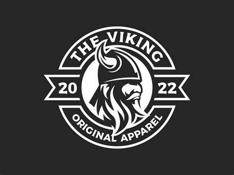 The Viking Logo Design on Dark Graphic by harbrosstudio · Creative Fabrica