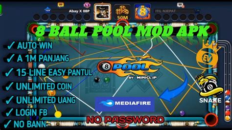 CHEAT 8 BALL POOL TERBARU 2023 GRATIS AIM TOOL GARIS PANJANG 6 LINE