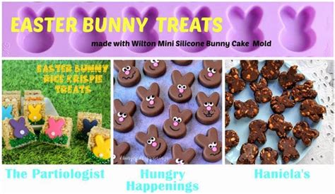 Easter Bunny Treats Made With Mini Silicone Bunny Cake Molds And The