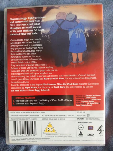 When The Wind Blows Raymond Briggs Genuine Uk Region 2 Vgc Dvd Free Uk Pandp 6867441000792