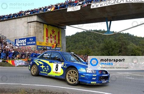 Tommi Makinen Fin Subaru Impreza Wrc With Co Driver Kaj Lindstrom