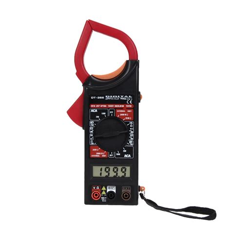 Handheld Clamp Meter DT266 LCD Digital Multimeter Voltmeter Ammeter AC