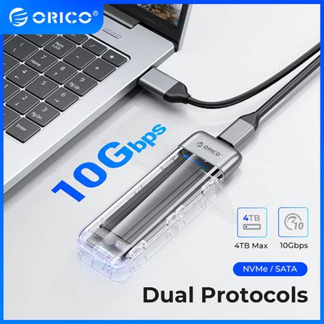 ORICO New Metal M 2 SSD Case Dual Protocol NVME SATA SSD Enclosure Tool