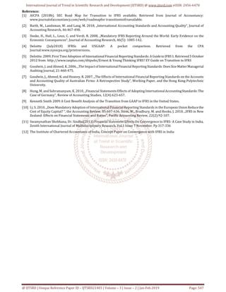 Analysis Of Accounting Standards Ifrs And Ind As Pdf