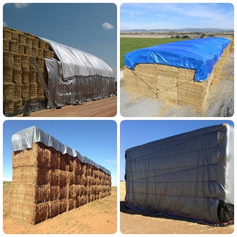 Supply Premium Breathable Agricultural Round Bale Hay Tarp Stack Cover